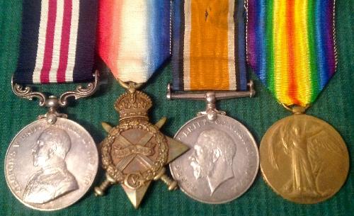 WW1 MILITARY MEDAL & 1914-15 TRIO,12th MANCH.REGT