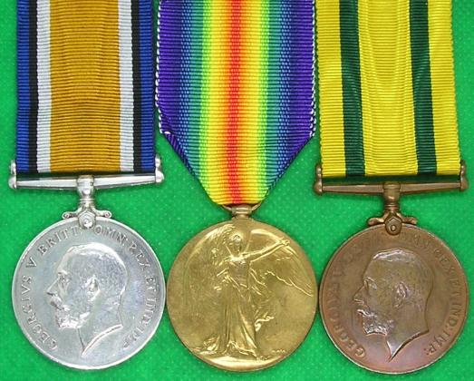 WW1 PAIR & TERRITORIAL FORCE WAR MEDAL, OFFICER, MIDDLESEX REGIMENT