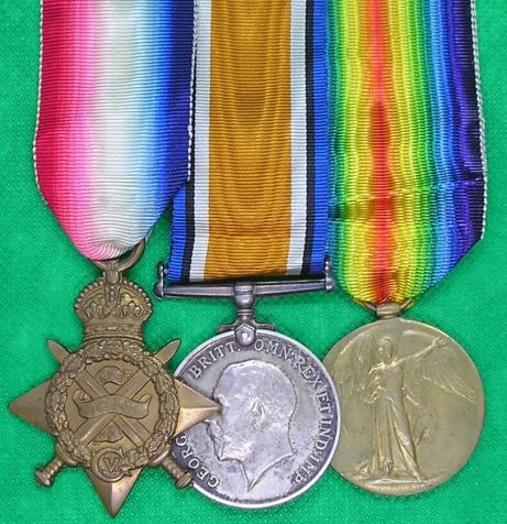 WW1 1914 STAR TRIO, 2nd MIDDLESEX REGT, DIED OF WOUNDS AT HOME 15-6-1915