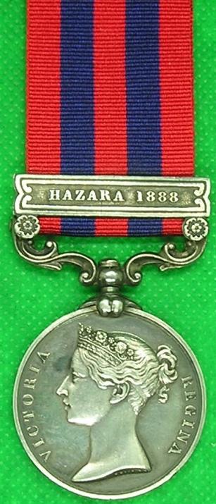 IGS 1854, HAZARA 1888, 2ND NORTHUMBERLAND FUSILIERS