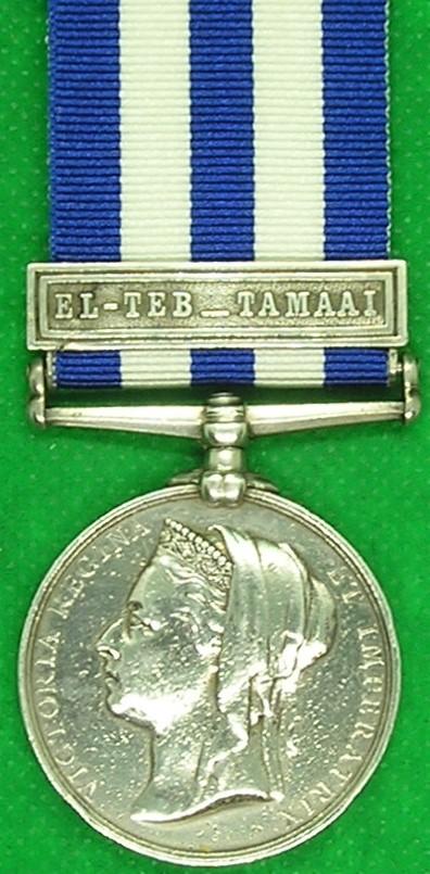 EGYPT & SUDAN, EL-TEB-TAMAAI, 3rd K.R.R.C, DIED BOER WAR 26-7-1900