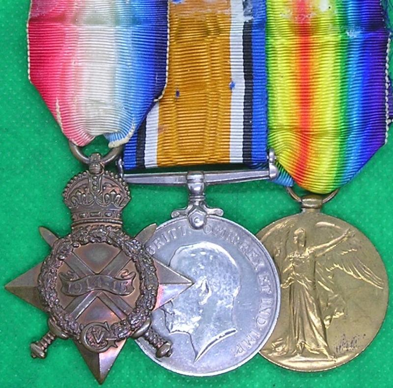 WW1 1914-15 TRIO, 8th BORDER REGIMENT