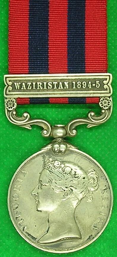 IGS 1854, WAZIRISTAN 1894-5, 2nd BORDER REGIMENT