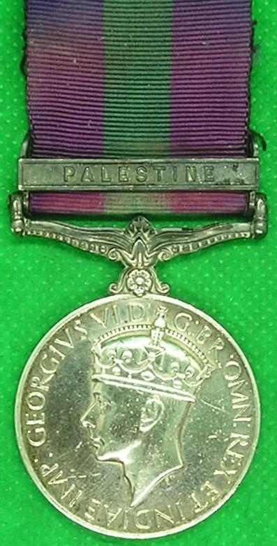 GVIR GSM PALESTINE, ROYAL NORTHUMBERLAND FUSILIERS