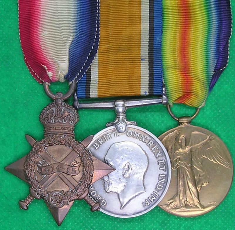 WW1 1914-15 TRIO, 5th YORKSHIRE REGIMENT / GREEN HOWARDS