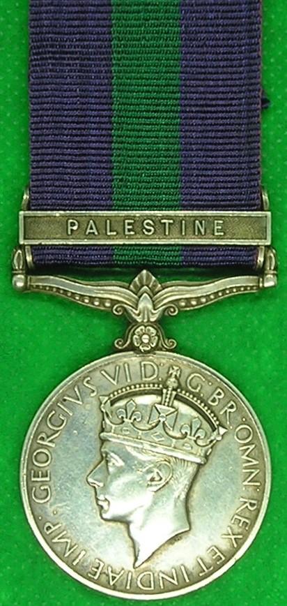 GVIR GSM PALESTINE, ROYAL NORTHUMBERLAND FUSILIERS