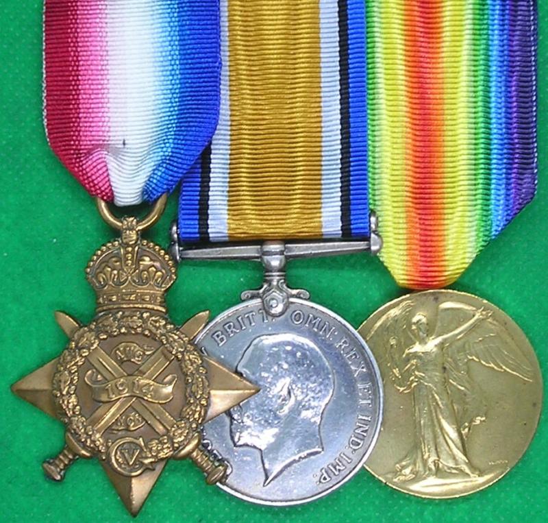 WW1 1914 STAR TRIO, 2nd YORKSHIRE REGIMENT