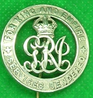 WW1 SILVER WAR BADGE, R.G.A & LABOUR CORPS