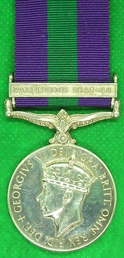 GSM PALESTINE 1945-48, BORDER REGIMENT