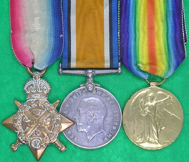 WW1 1914 MONS STAR TRIO, 2nd MIDDLESEX.REGT & R.F.A