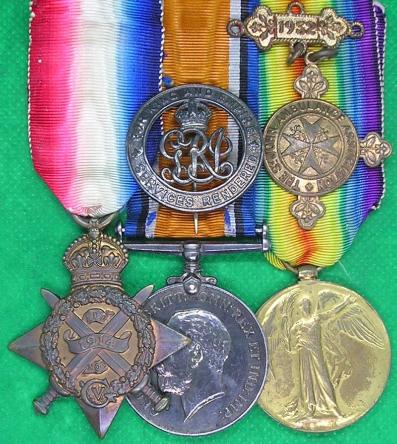 WW1 1914 MONS STAR TRIO & ORIGINAL SILVER WAR BADGE, 17th LANCERS