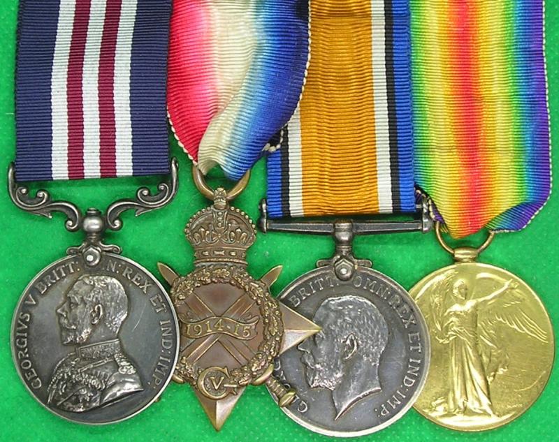 WW1 MILITARY MEDAL (MM) & TRIO, 611th M.T.COY.A.S.C, DIED FRANCE & FLANDERS 20-6-1918 FROM SOUTHPORT