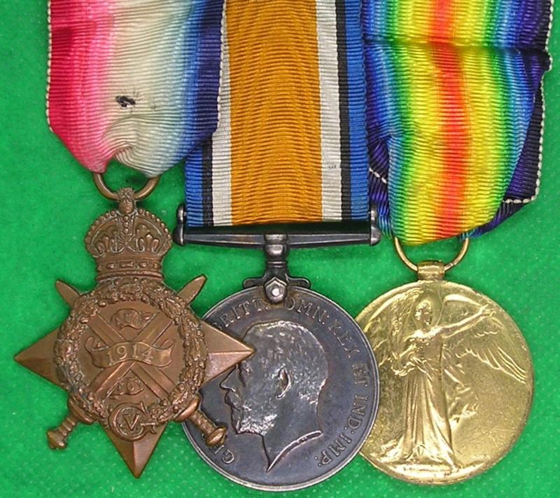 WW1 1914 STAR TRIO, 1st WEST YORKSHIRE REGIMENT