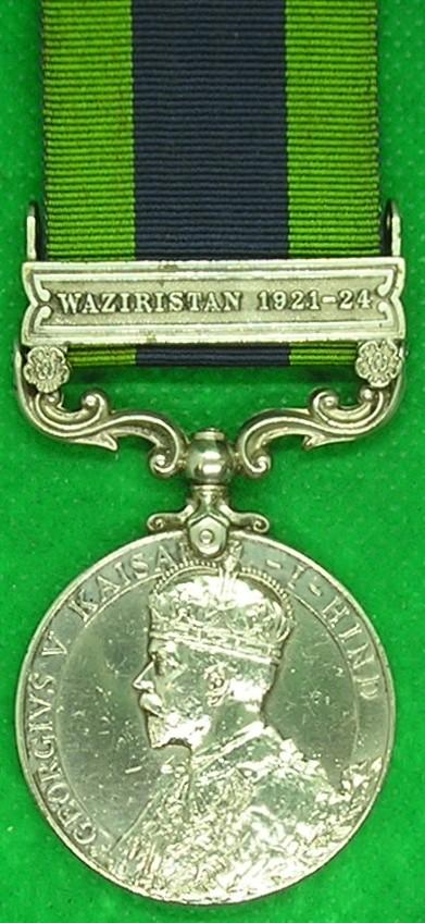 IGS WAZIRISTAN 1921-24, 1st BORDER REGIMENT