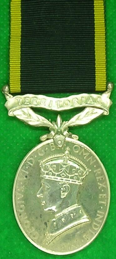 GVIR 1st TYPE EFFICIENCY MEDAL, OX & BUCKS.L.I, OFFICER