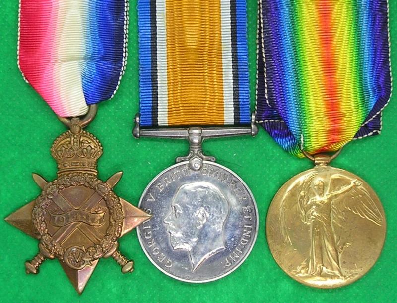 WW1 1914-15 TRIO, 2nd BEDFORDSHIRE REGIMENT OFFICER, KILLED IN ACTION F&F 26-9-1915, LOOS