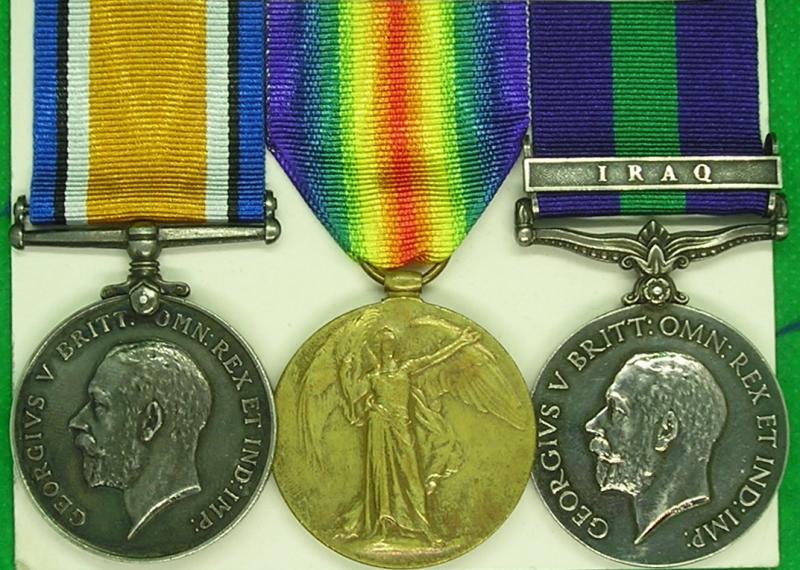 WW1 PAIR & GVR GSM IRAQ, K.O.Y.L.I, FROM BEVERLEY, YORKSHIRE