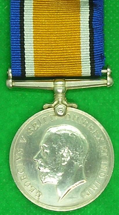 WW1 BRITISH WAR MEDAL, 11th SUFFOLK REGIMENT, KILLED IN ACTION F&F-22-3-1918, FROM SAXMUNDHAM, THE CAMBRIDGE / SUFFOLK BATTALION