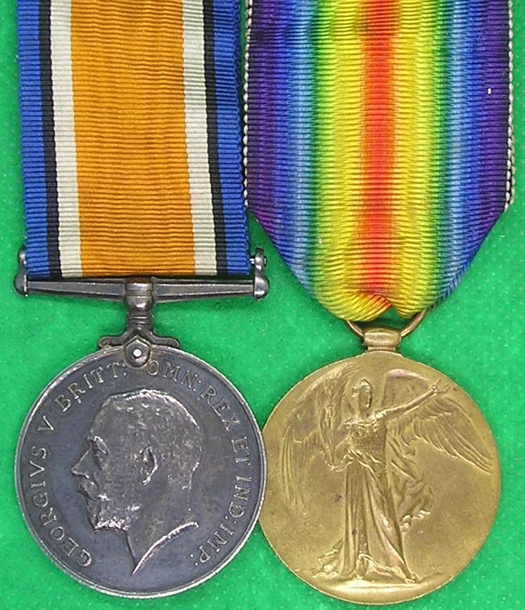 WW1 PAIR, 23rd MIDDLESEX REGIMENT / 2nd FOOTBALL BTN, SUFFERED WITH TRENCH FOOT