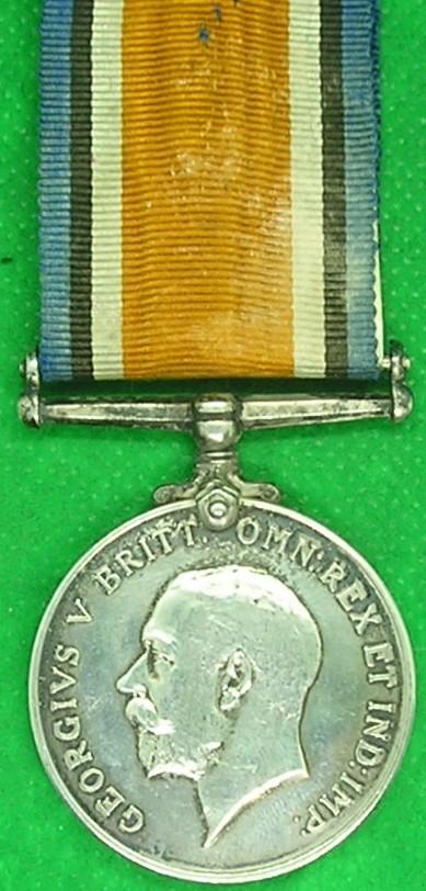 WW1 BRITISH WAR MEDAL, 1/4th BORDER REGIMENT, SOLE ENTITLEMENT, SERVED INDIA