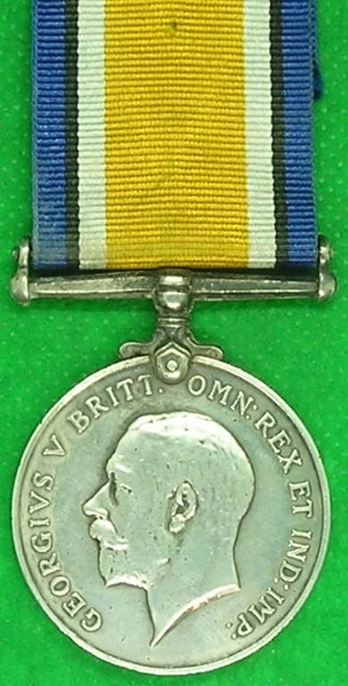 WW1 BRITISH WAR MEDAL, 1st BORDER REGIMENT, PRISONER OF WAR 1-5-1918