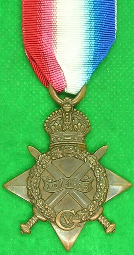 WW1 1914-15 STAR, 1/4th WEST RIDING REGIMENT, K.I.A F&F 9-12-1915, FROM HALIFAX