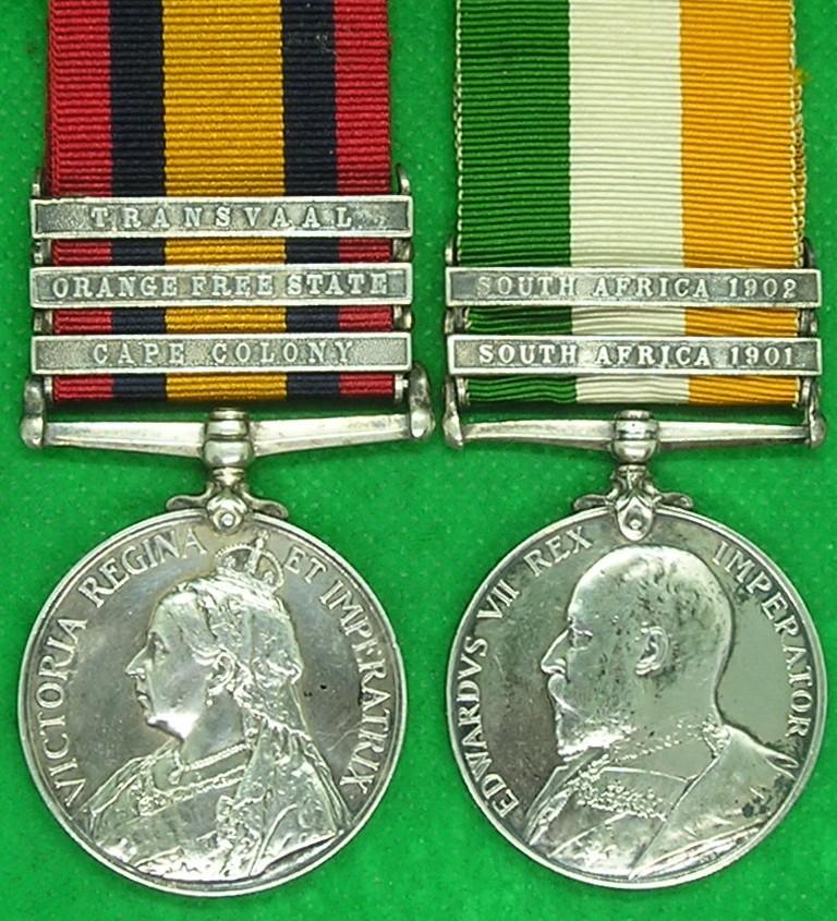 QSA & KSA PAIR, 2nd SOMERSET LIGHT INFANTRY
