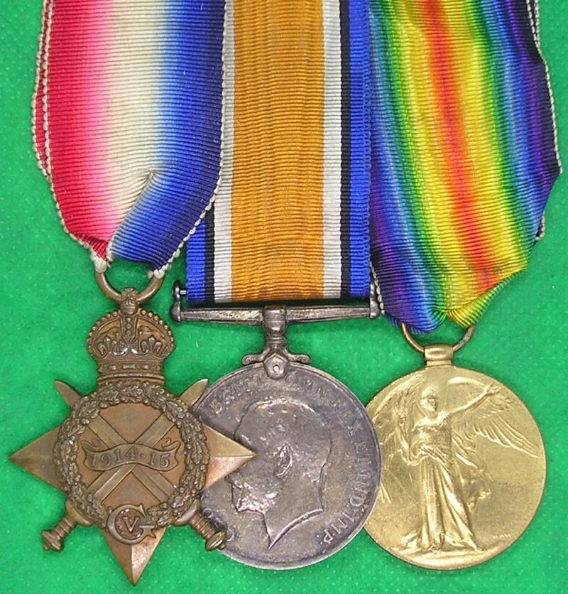 WW1 1914-15 TRIO, 1/1st EAST RIDING FIELD COY, ROYAL ENGINEERS, D.O.W F&F 9-5-1916, FROM HULL
