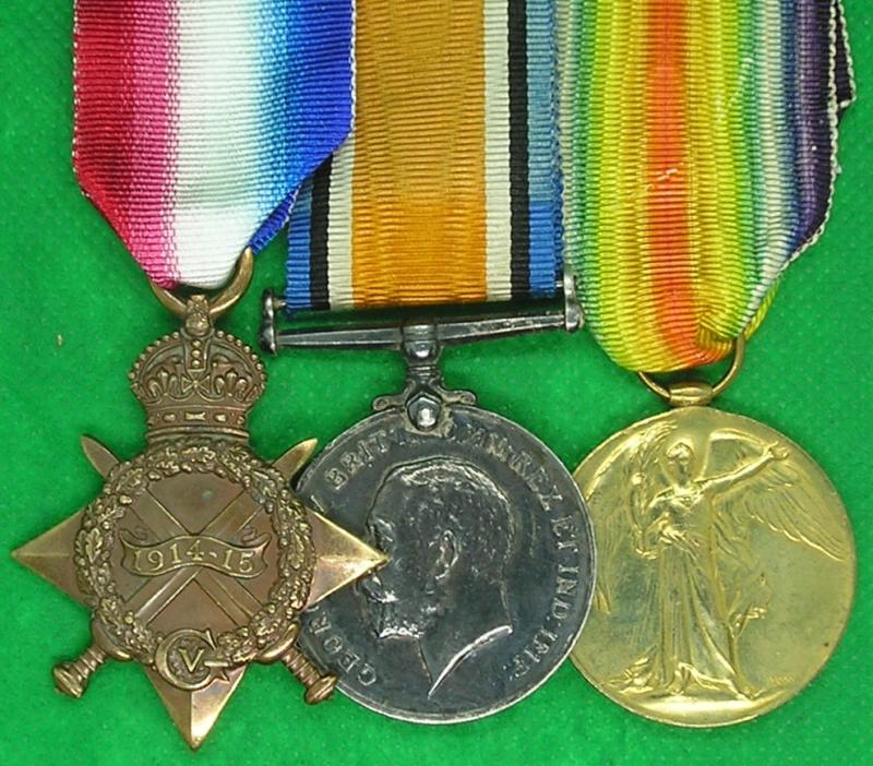 WW1 1914-15 TRIO, 2nd CAMERON HIGHLANDERS, K.I.A F&F  23-4-1915, FROM SANQUHAR