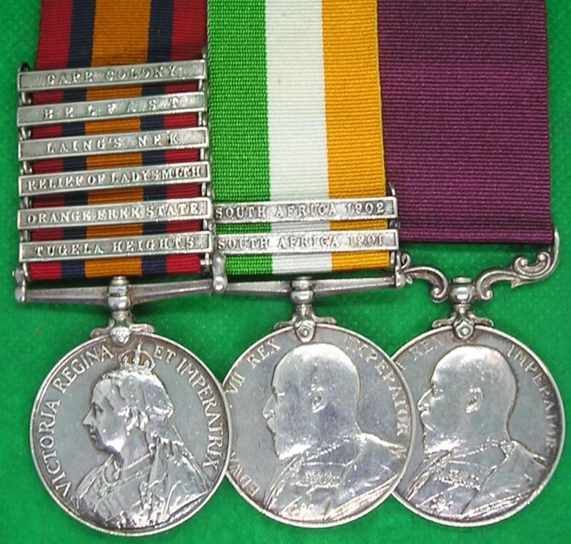 6 BAR QSA, KSA & EVII LS&GC, A-BATTERY, ROYAL HORSE ARTILLERY