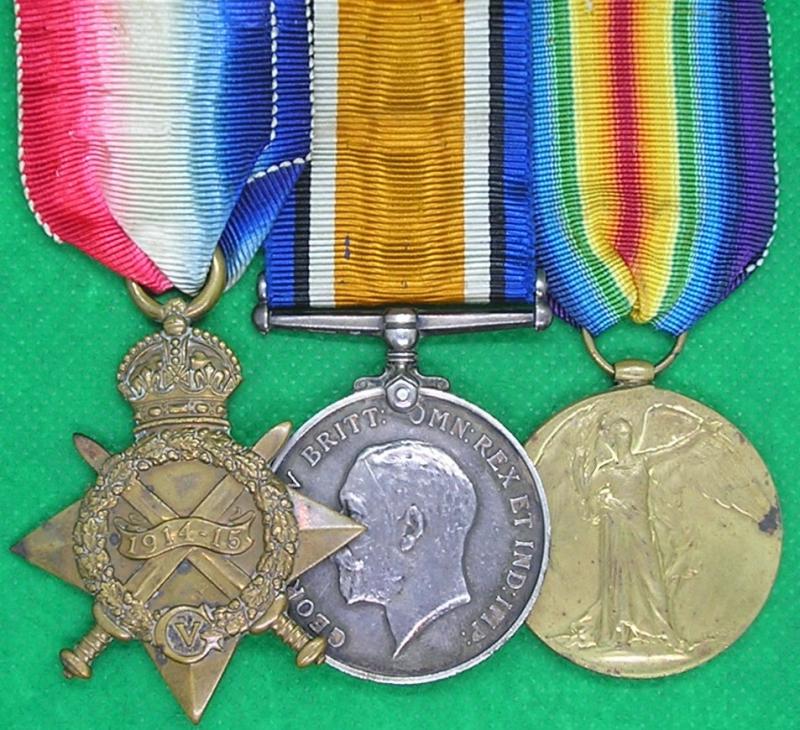 WW1 1914-15 TRIO, LANARKSHIRE YEOMANRY