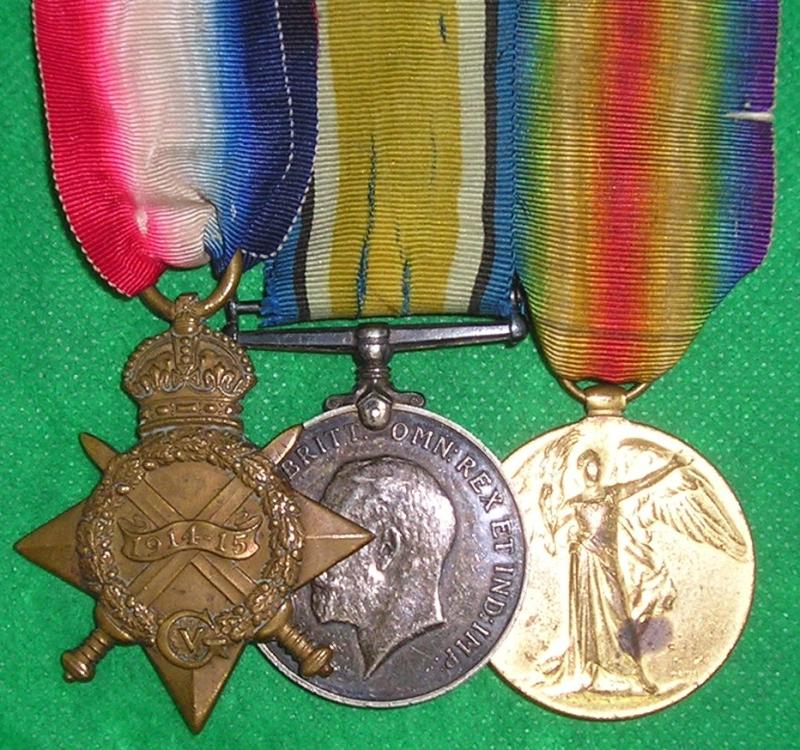 WW1 1914-15 TRIO, 2nd ARGYLL & SUTHERLAND HIGHLANDERS