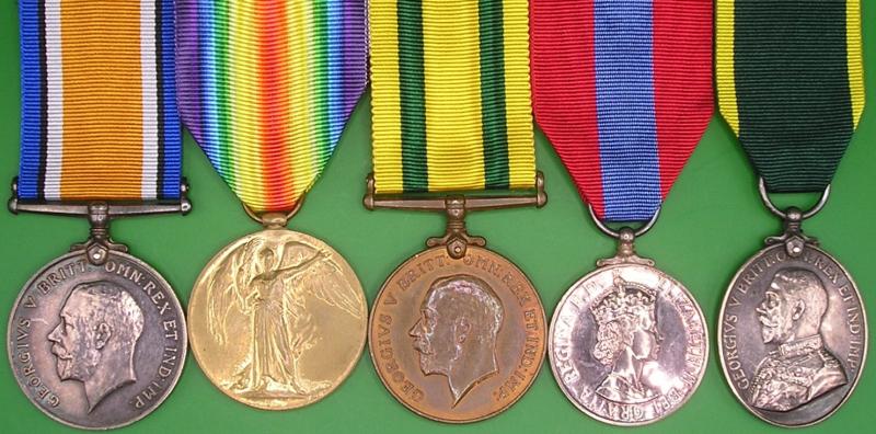 WW1 TFWM & TEM GROUP WITH ISM, 3rd LOWLAND BDE R.F.A, FROM GLASGOW