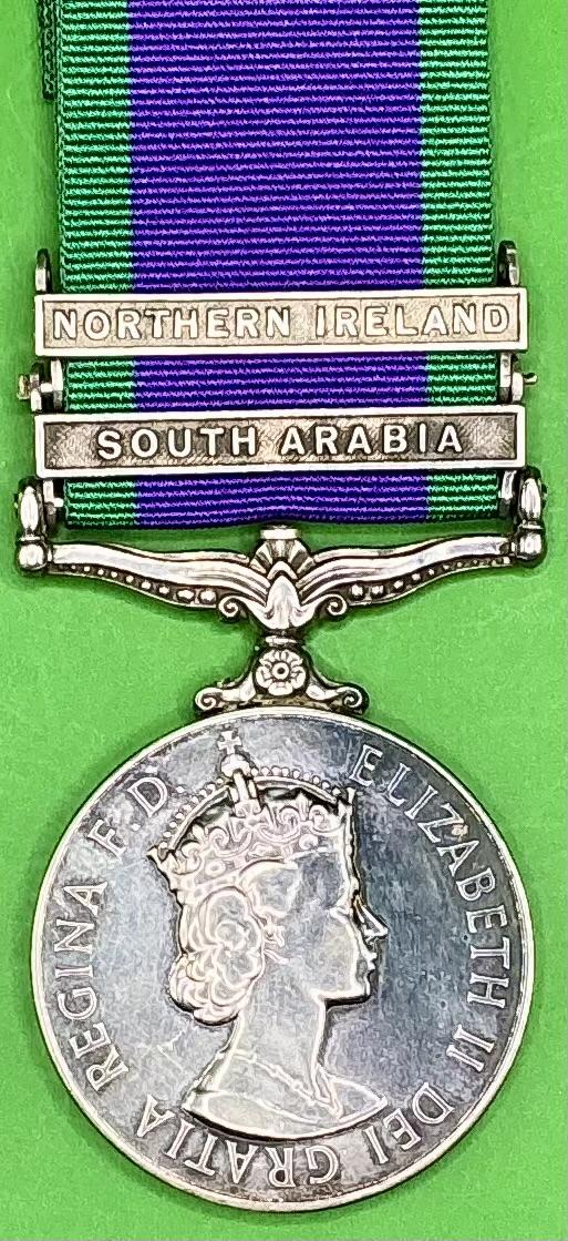 2 BAR GSM, SOUTH ARABIA & NORTHERN IRELAND, ROYAL NORTHUMBERLAND FUSILIERS