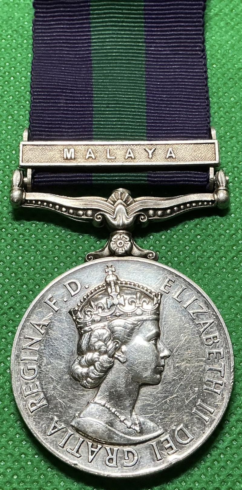 EIIR GSM MALAYA, ROYAL SCOTS FUSILIERS