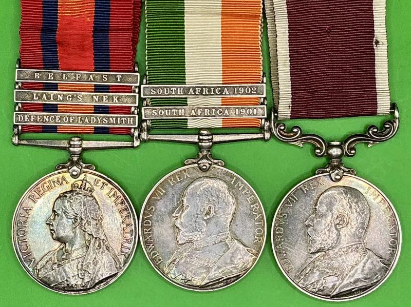 3 BAR QSA, KSA & EVII LS&GC, PIONEER SGT, 2nd GORDON HIGHLANDERS, DEFENCE OF LADYSMITH