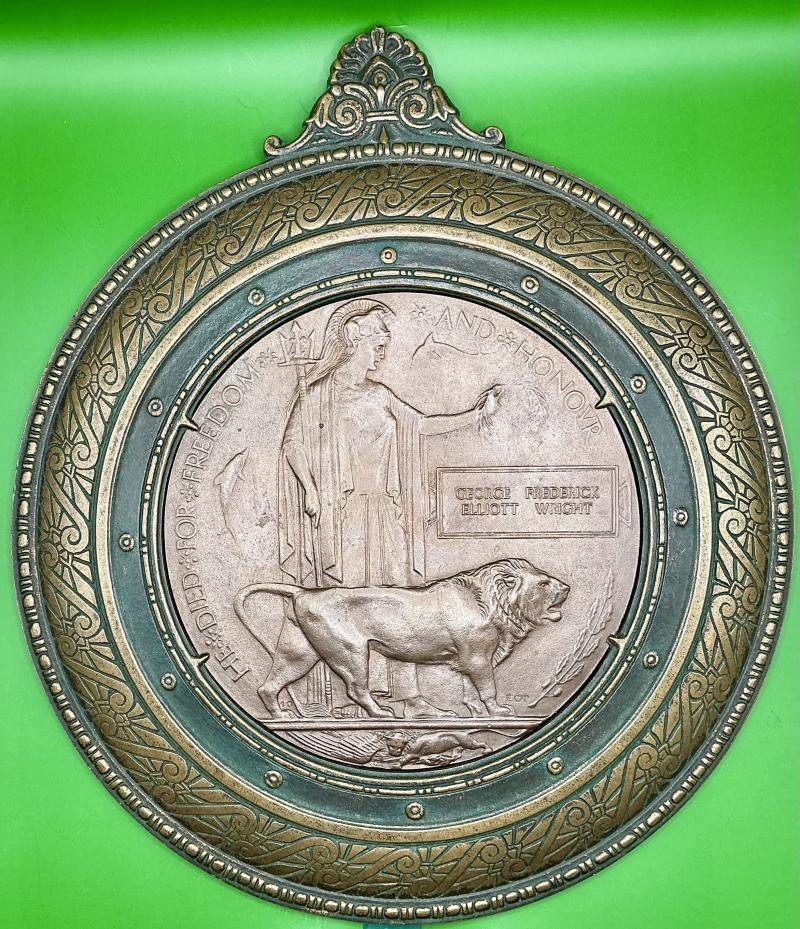 WW1 MM, QSA, PAIR & MEMORIAL PLAQUE, IMPERIAL YEOMANRY & 1st & 8th EAST KENT.REGT, K.I.A F&F 21-3-1918