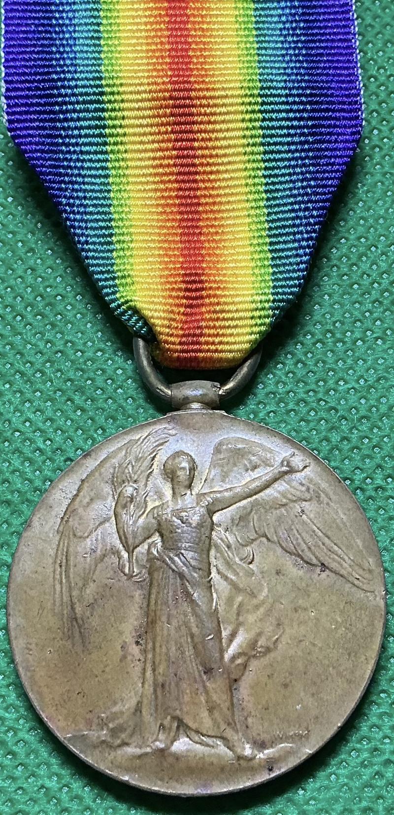 WW1 VICTORY MEDAL, 2nd ARGYLL & SUTHERLAND HIGHLANDERS, K.I.A F&F 25-9-1915, FIRST DAY OF LOOS, FROM MARYHILL