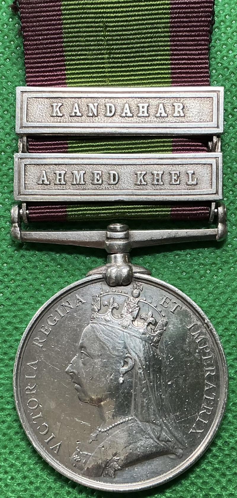 AFGHANISTAN 1878-80, AHMED KHEL & KANDAHAR, 2/60th FOOT (K.R.R.C)