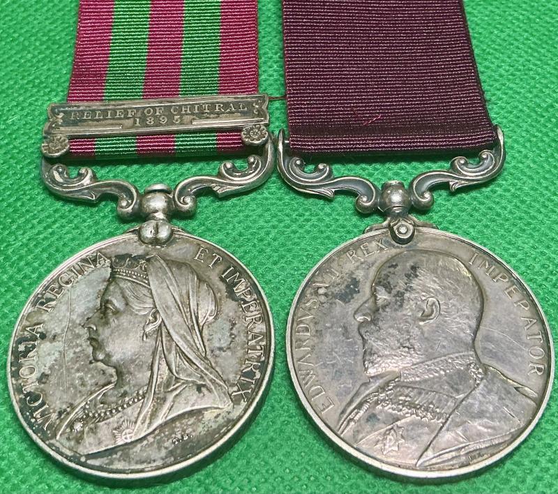 IGS 1895 RELIEF OF CHITRAL 1895 & EVII ARMY LS&GC, 1st GORDON.HIGHLANDERS