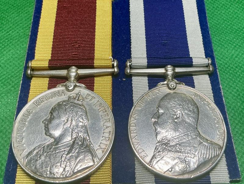 NO BAR CHINA 1900 & EVII RN LS&GC, HMS TERRIBLE & HMS NARCISSUS