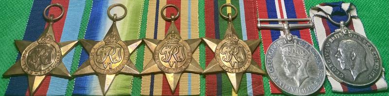 WW2 GROUP WITH GVR RFR LONG SERVICE, HMS PRINCE OF WALES, K.I.A 10-12-1941