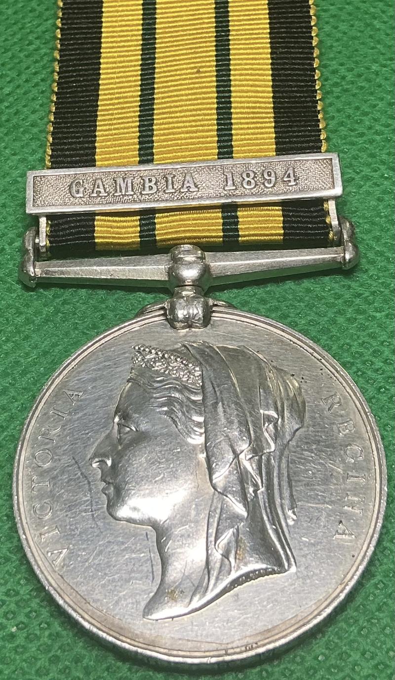 EAST & WEST AFRICA, GAMBIA 1894. HMS RALEIGH