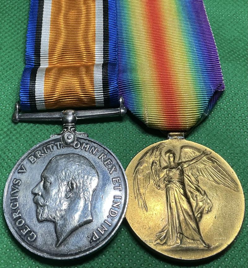 WW1 PAIR, 6/7th ROYAL SCOTS FUSILIERS FROM WINCHBURGH, WOUNDED BY GUN SHOT 1917