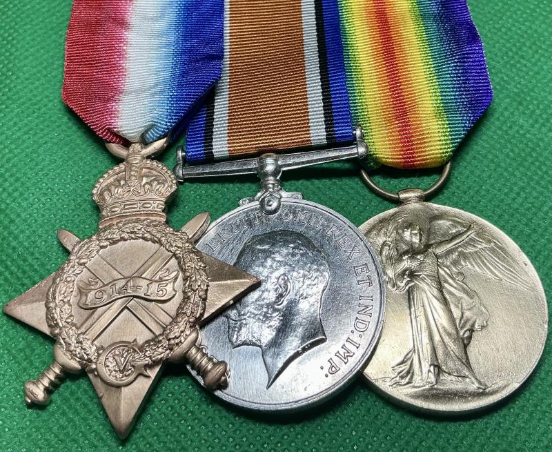 WW1 1914-15 TRIO, 7th ROYAL WEST SURREY REGIMENT