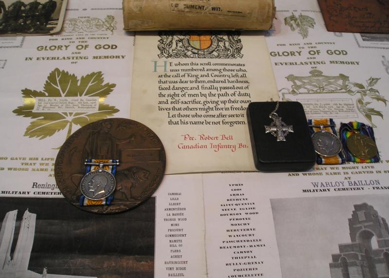 WW1 FAMILY GROUP TO BROTHERS IN LAW FROM HAWICK, BOTH FATAL CASUALTIES, 102nd CANADIAN INFANTRY & 18th HIGHLAND.L.I