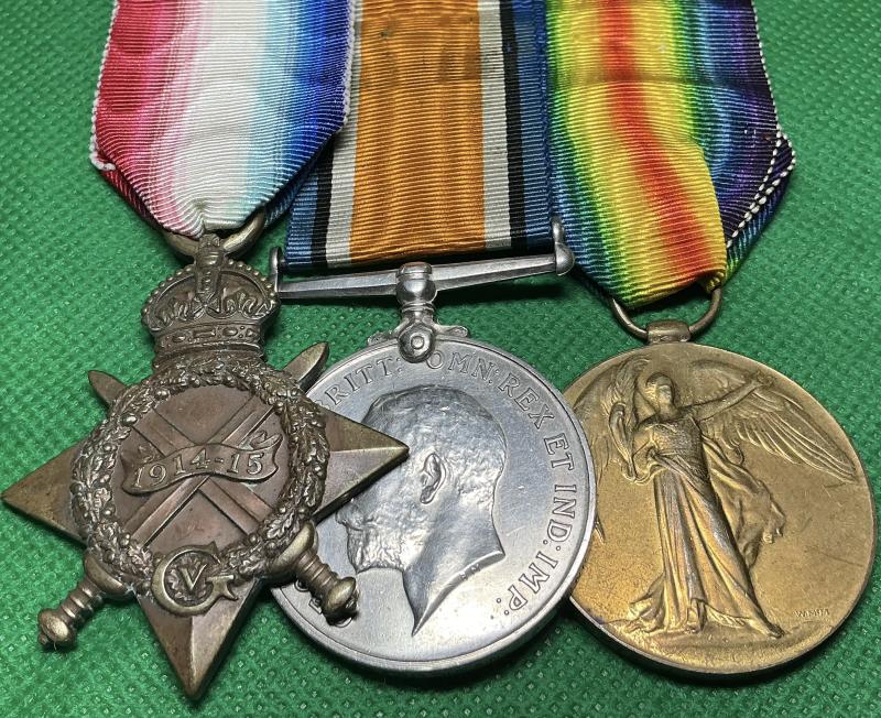 WW1 1914-15 TRIO, 2nd LONDON REGIMENT, K.I.A F&F 1-7-1916, FIRST DAY OF THE SOMME, FROM WANDSWORTH