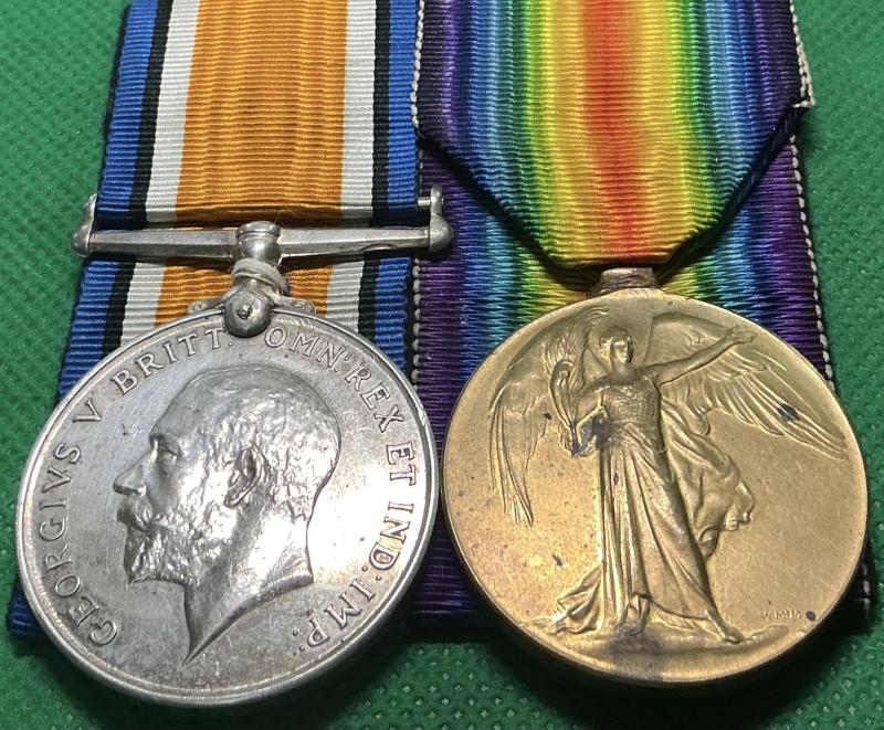 WW1 PAIR, 15th WEST YORKSHIRE REGIMENT / LEEDS PALS, FROM ROTHWELL, SERVED AFS WW2