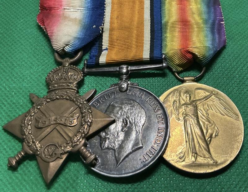 WW1 1914-15 TRIO, ROYAL NAVY, FROM PECKHAM