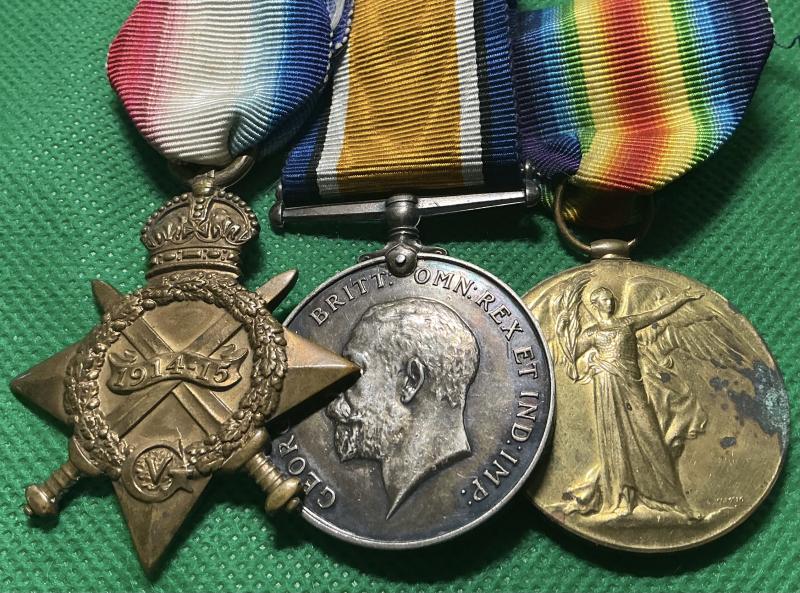 WW1 1914-15 TRIO, 17th MANCHESTER REGT / 2nd MANCHESTER PALS & RAF, WOUNDED 1916